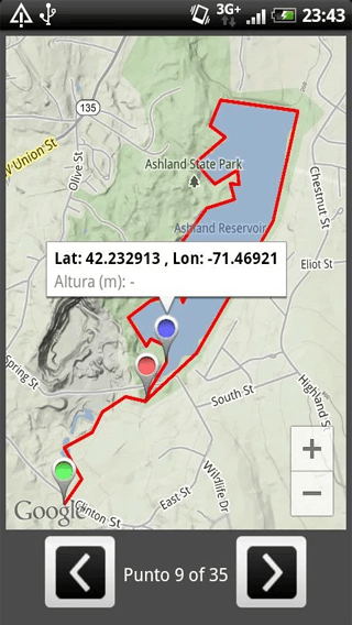 Lector de ficheros GPX